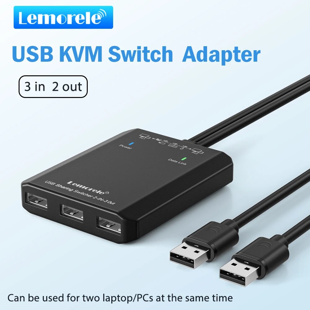 Lemorle USB 2.0 ó KVM ġ,  10 PC Ű 콺 Ϳ,  ġ 3 , 2 